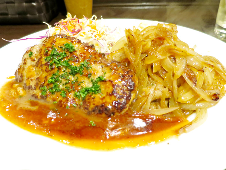 洋食　ツバキ亭のハンバーグ＆しょうが焼き（玉ねぎ付）