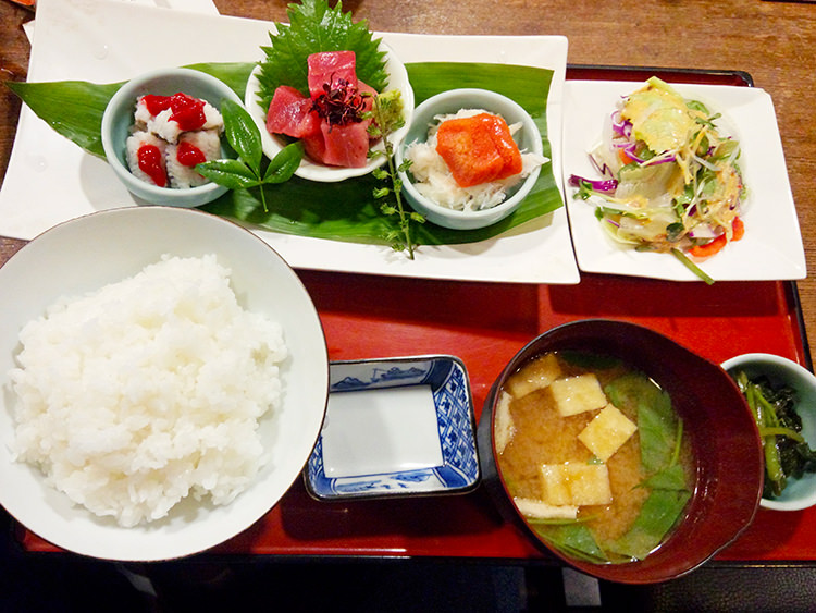 にしぶちの刺身定食