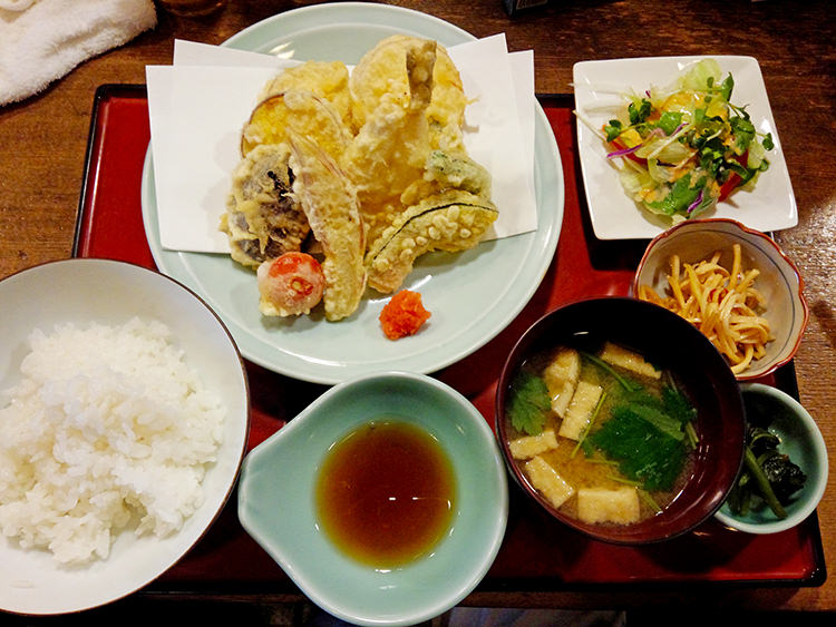 にしぶちの天ぷら定食