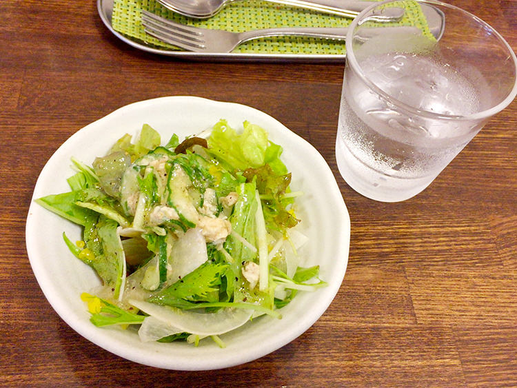 「 PASTAわざや」のサラダ