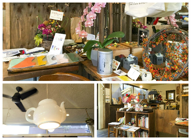 cafe Birdbathのかわいいインテリア