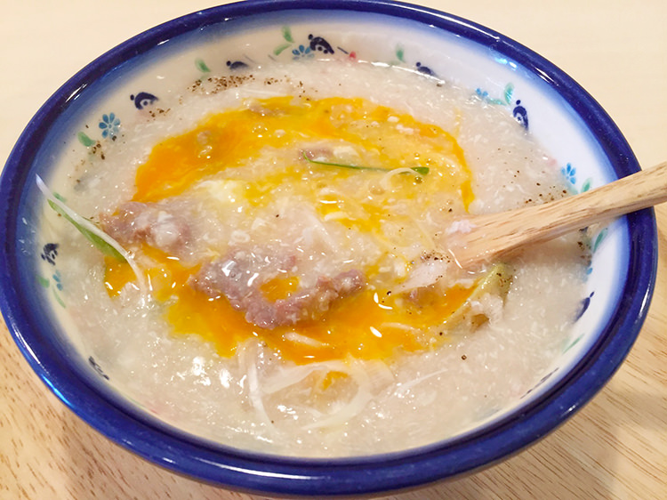 サンマイサンのお粥「牛肉と卵」