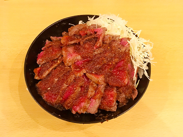 the肉丼の店 吉祥寺店の特上イチボステーキ丼（大）