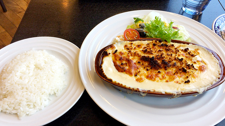 カフェ・ド・ウィングのグラタンランチ