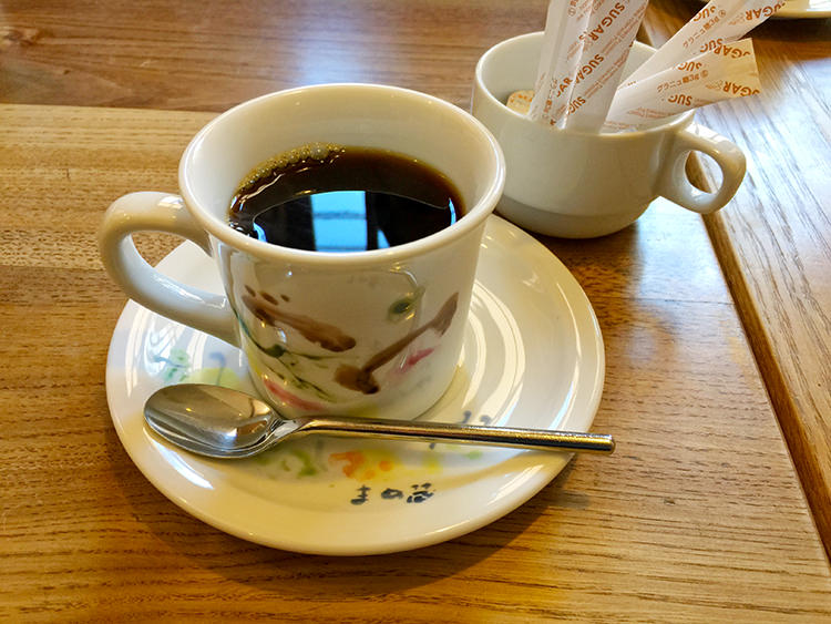 まめ蔵の食後のコーヒー