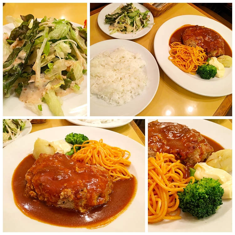 「カフェ クレエル」のハンバーグセット