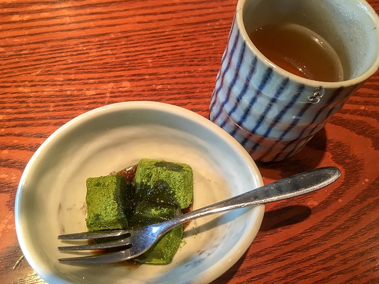 「阿佐ヶ谷　やの志ん」抹茶わらび餅