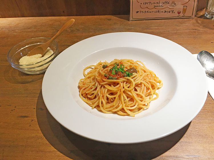 オリーブ畑の仲間たちのパスタ