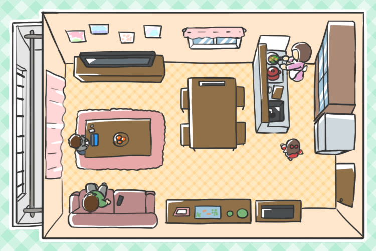 マンションの一室