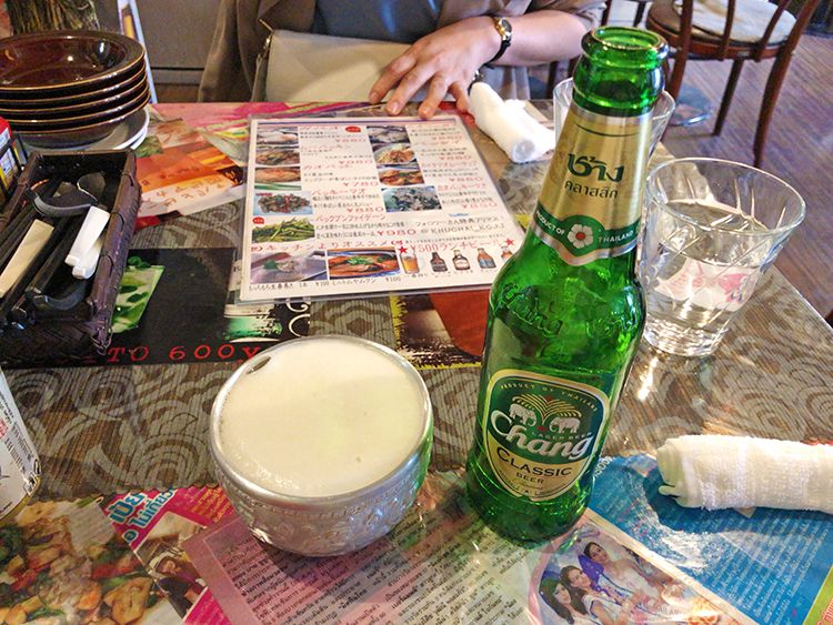 KHUCHAI（クーチャイ）で頼んだチャーンビール