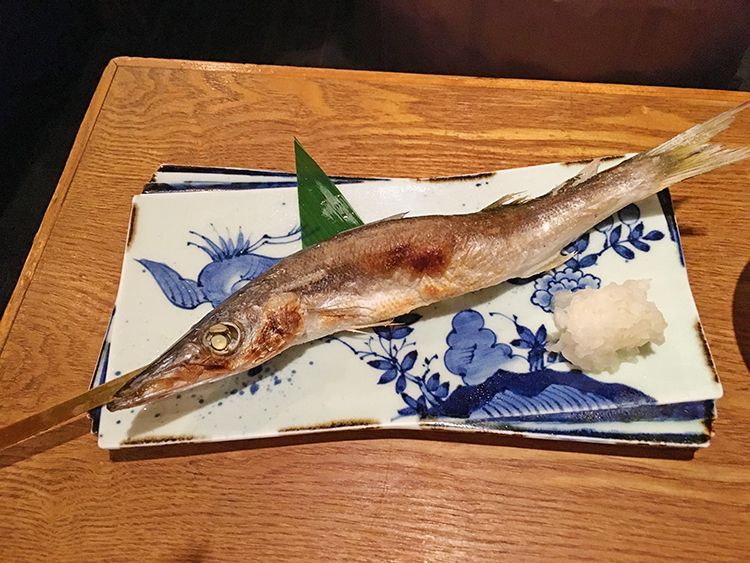 魚秀の噛ますの塩焼き