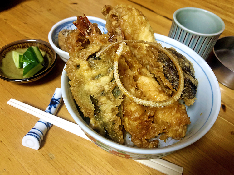 天ふねの穴子海老天丼