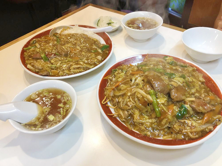 ミッキー飯店のミッキーライス・ミッキーカタやきソバ