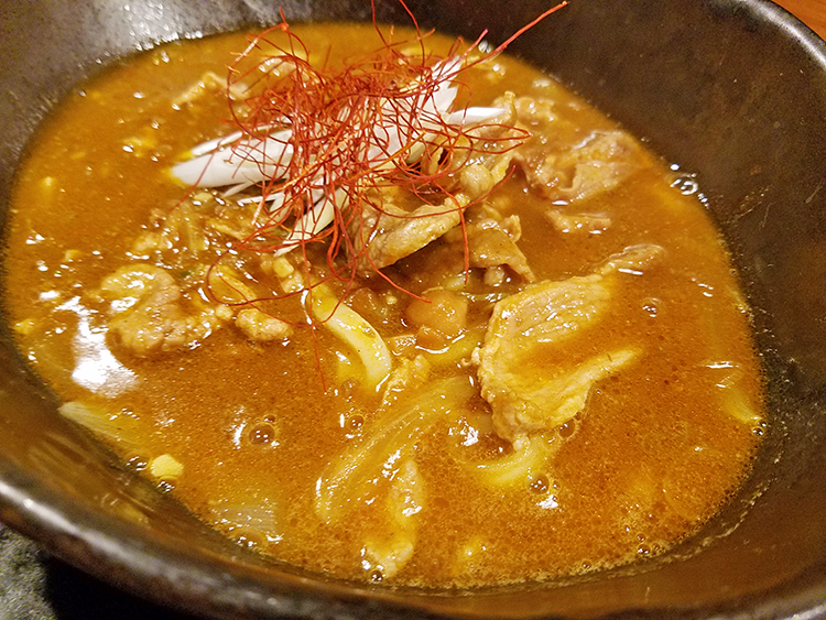 豚肉汁うどん「べ」の豚肉汁カレーうどん