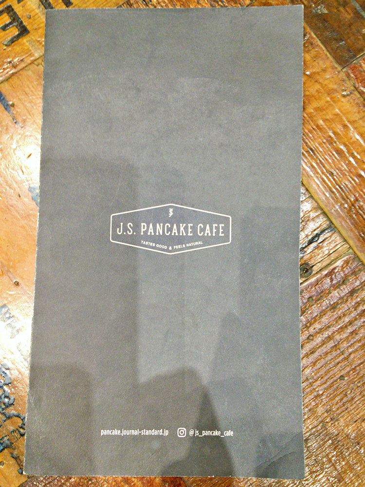 J.S.PANCAKE CAFEのメニュー表