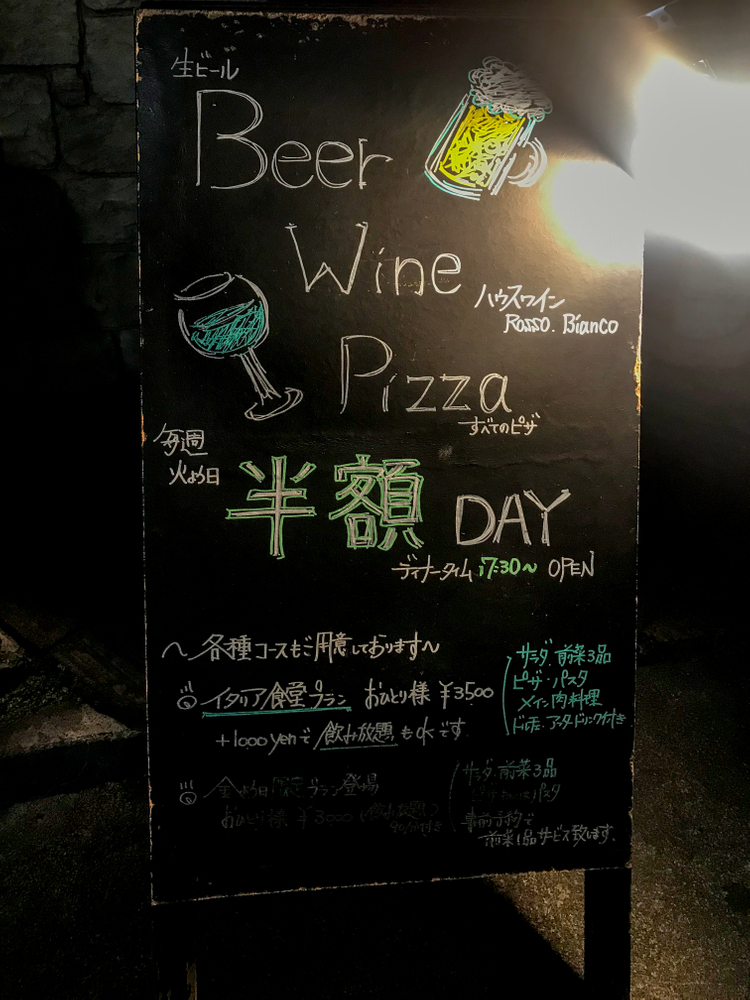 CHIANTI-SETTEの看板