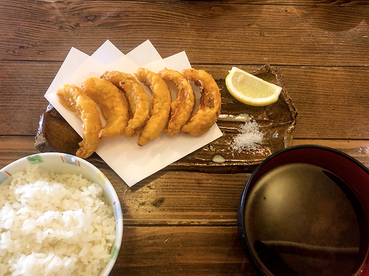 大島屋のふぐのからあげ定食