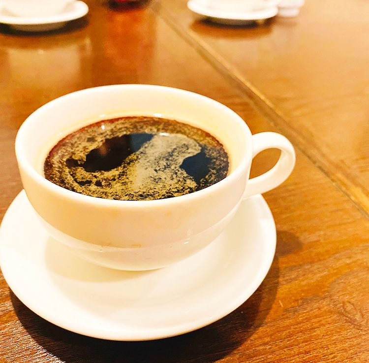 カフェブラッスリー ポルテボヌールのコーヒー