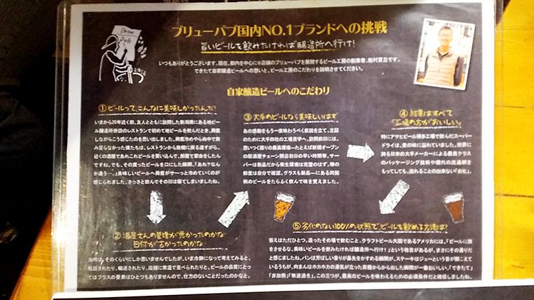 中野ビール工房のクラフトビールのラインナップ