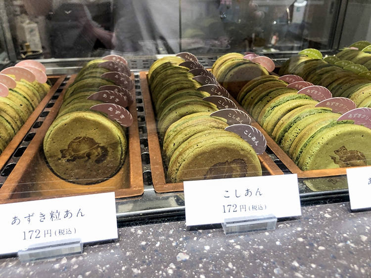 一○八抹茶茶廊 丸井吉祥寺店の焼きあがった今川焼