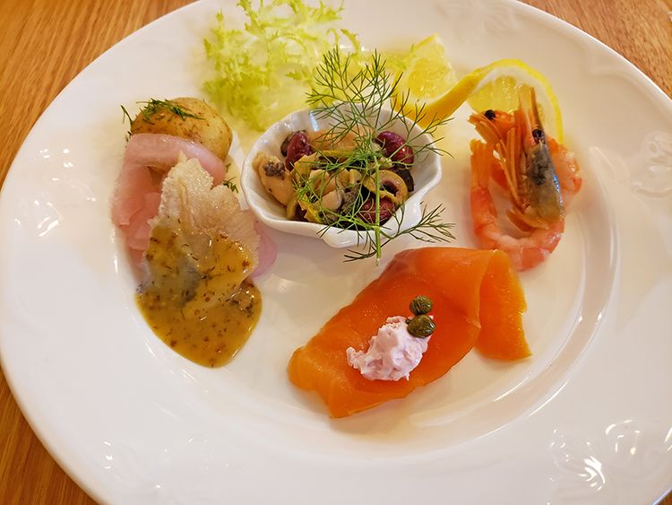 ALLT GOTTの前菜の盛り合わせ