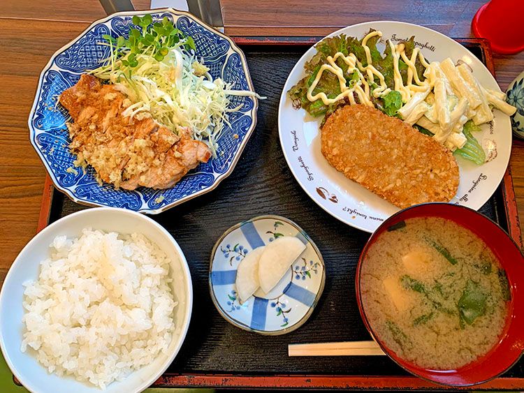 まるけん食堂の日替わり定食（700円）