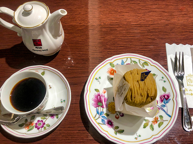 「カフェド銀座みゆき館」ケーキセット