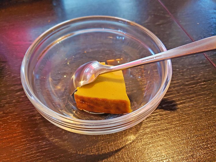 ラオ・タイ食堂　ランサーンのカボチャのプリン