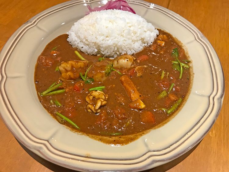 欧風カレーイナバのシーフードカレー