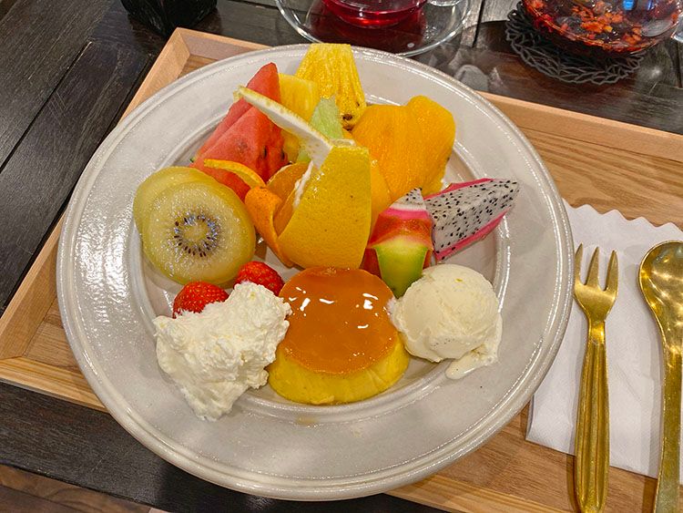 カフェ 一富士のプリン・ア・ラ・モード