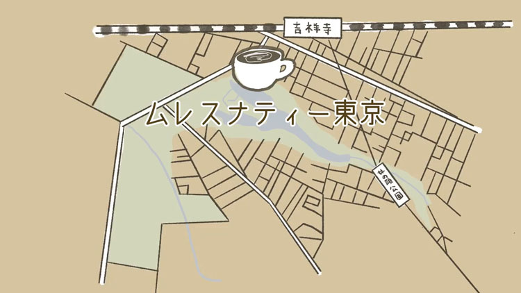 ムレスナティー東京の地図