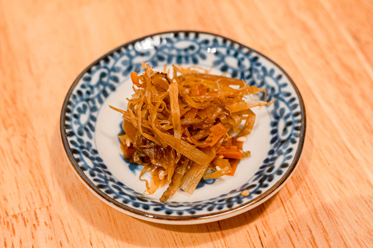 「割烹焼き鳥 しょうちゃん 吉祥寺別邸」のきんぴらごぼう