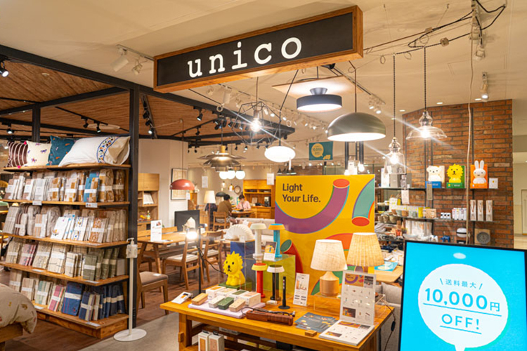 unicoの店内