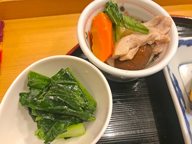 旬彩 豆の銀たら西京漬け定食の副菜