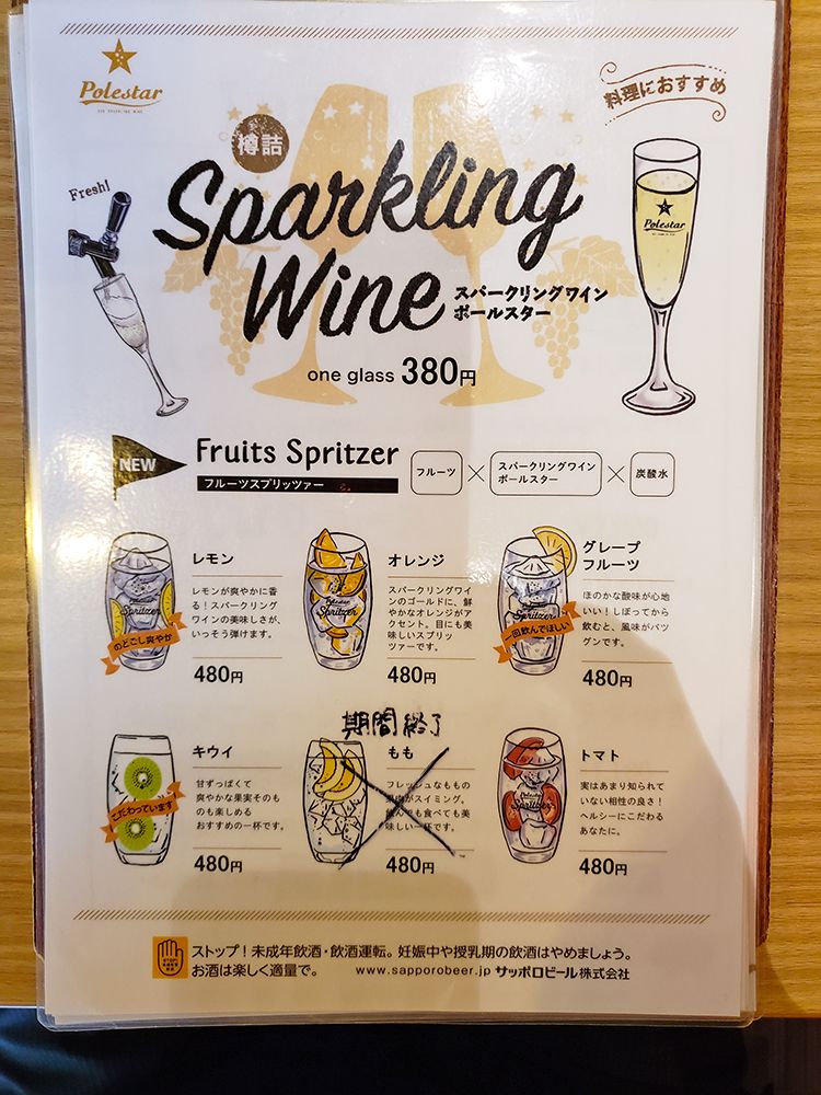 ワイン食堂 バル8 吉祥寺店のメニュー