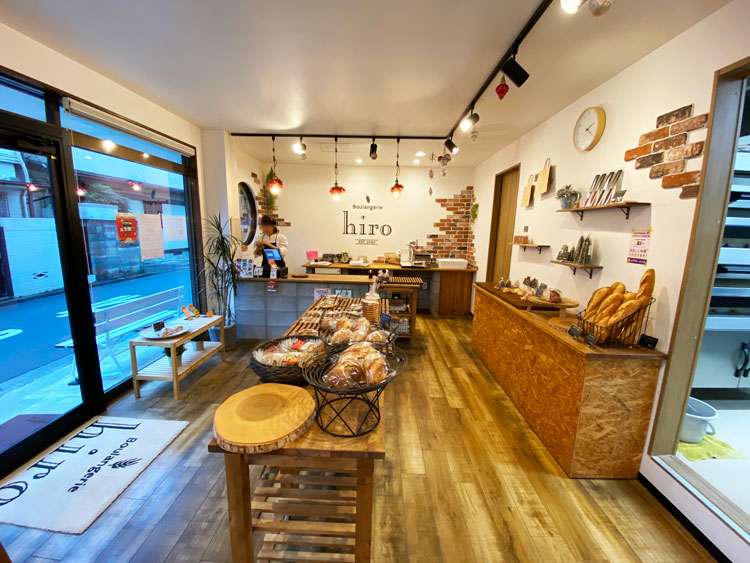 「ブーランジェリー hiro」の店内