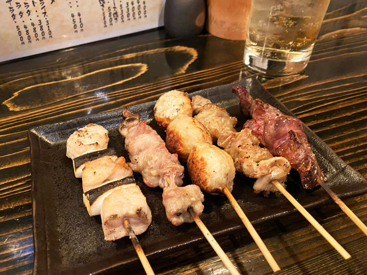 「鳥武」の焼き鳥