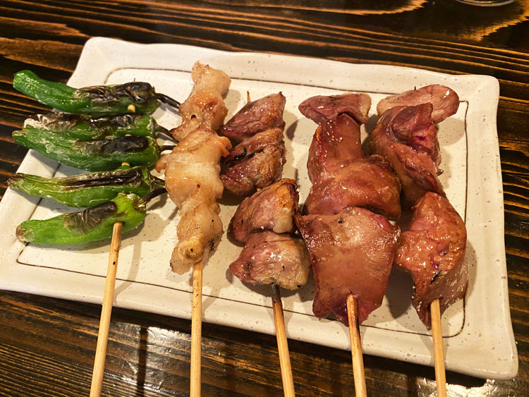 「鳥武」の焼き鳥