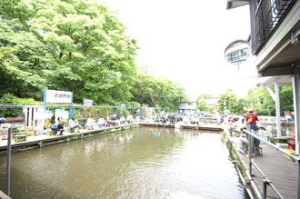 和田堀公園内の釣り堀