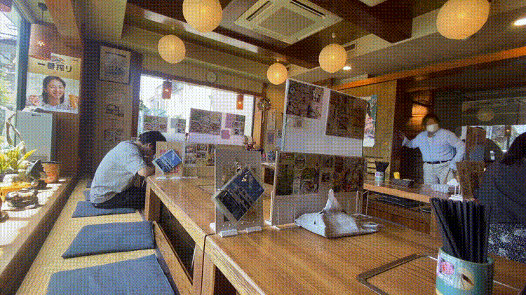 手打ちうどん鷹の店内