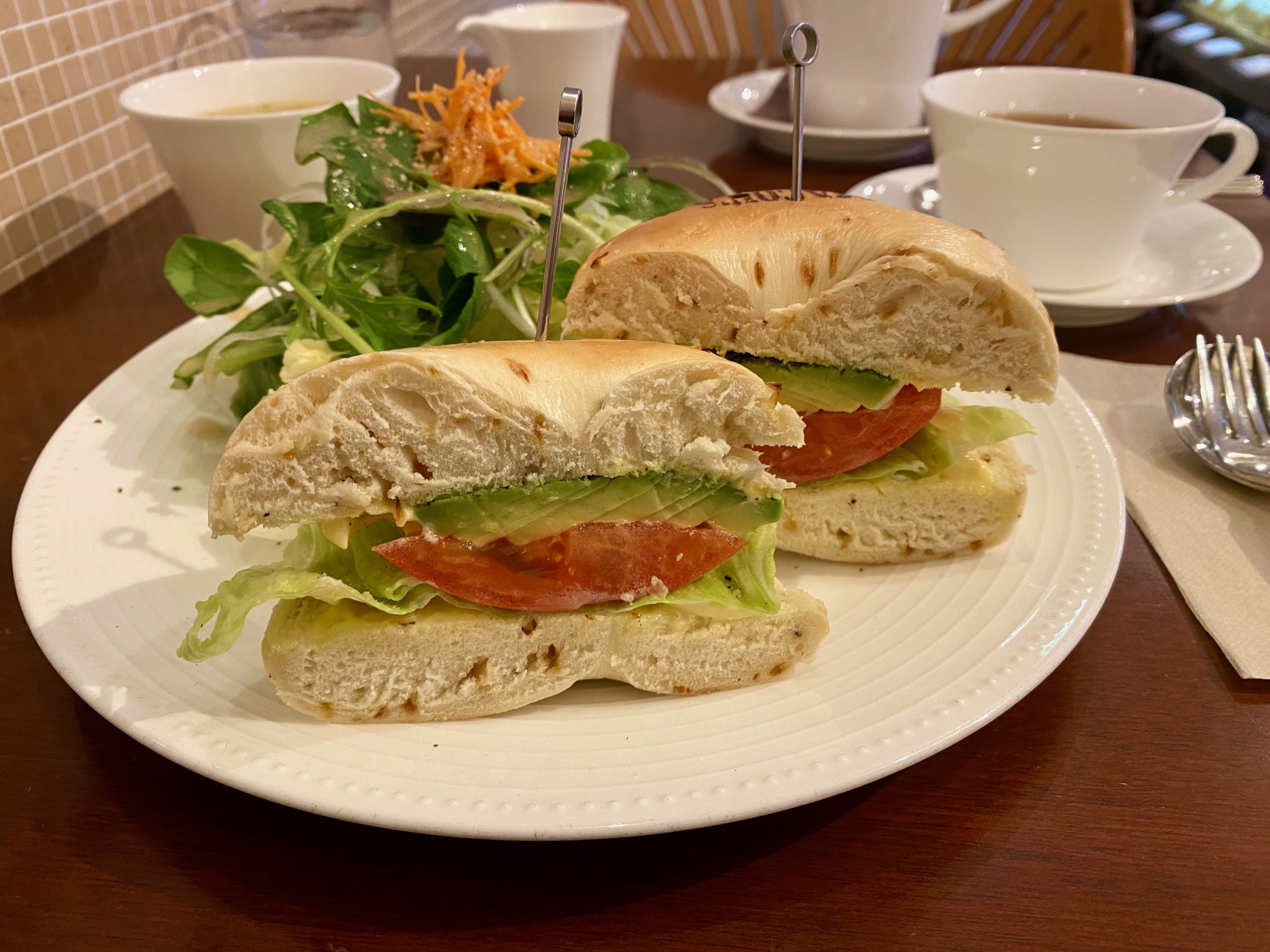プリュスカフェのサンドイッチ