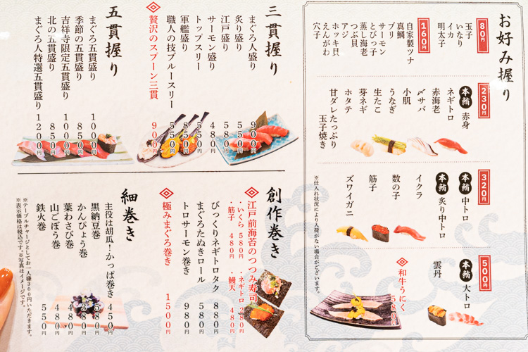 「まぐろ人」のメニュー