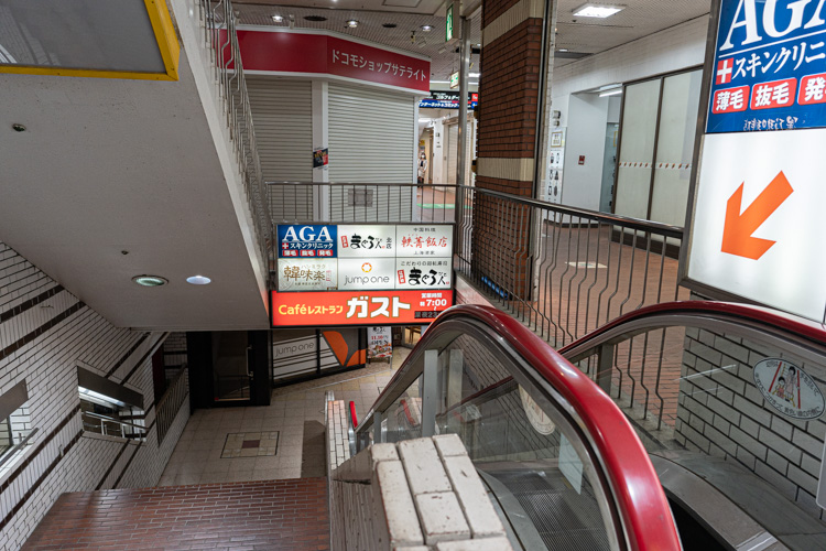 エスカレーターの写真