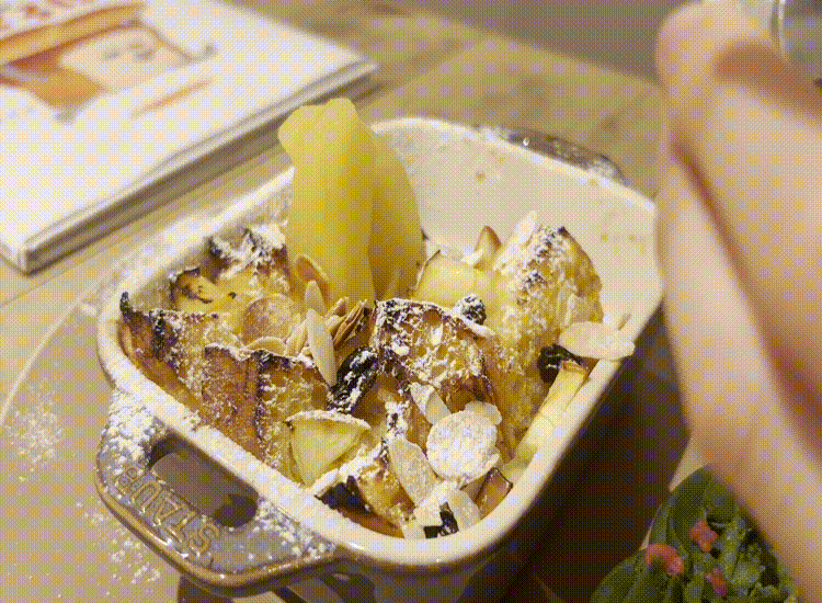 ぶどうパンのフレンチートースト