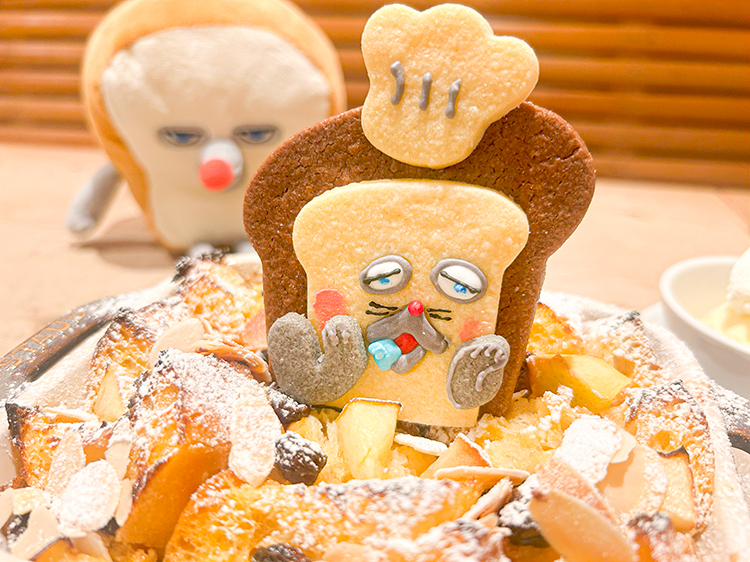 ぶどうパンのフレンチートーストの写真