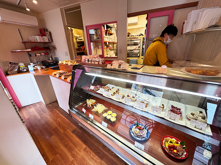 「タルト専門店 Anglaise」の店内