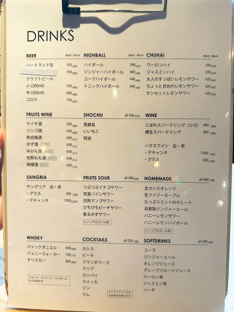 「チキンレッグ 吉祥寺店」メニュー2