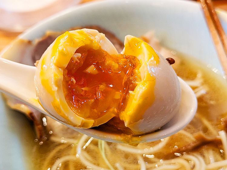 「塩そば時空」味玉