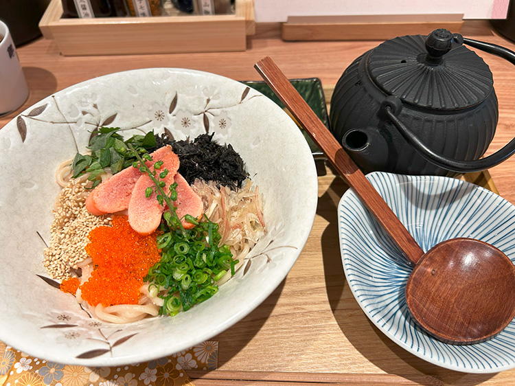 「東京たらこスパゲティ 吉祥寺店」の炙りたらこのお出汁スパゲティ