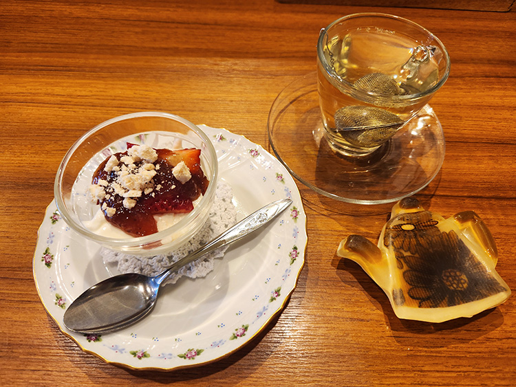 「CIBO SANO」のイチゴのパンナコッタ